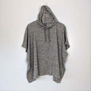Gap Fit Drapey Oversized Hooded Poncho XS Gray